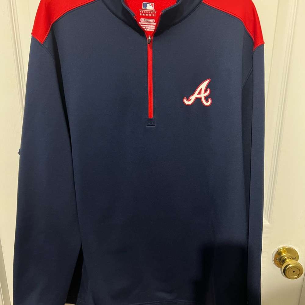 Atlanta Braves 2XL Baseball Quarter Zip